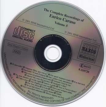 CD Enrico Caruso: The Complete Recordings Volume 5