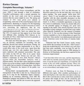 CD Enrico Caruso: The Complete Recordings - Volume 7