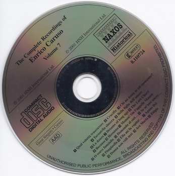 CD Enrico Caruso: The Complete Recordings - Volume 7