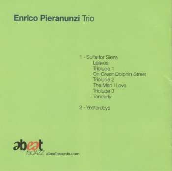 CD Enrico Pieranunzi Trio: Suite For Siena (Live 1991)