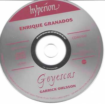 CD Enrique Granados: Goyescas