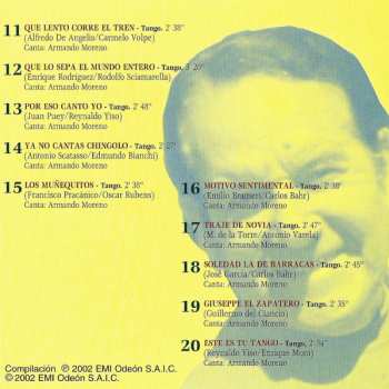 CD Enrique Rodríguez Y Su Orquesta: Tangos Con Armando Moreno Vol. 2