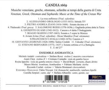 CD Animantica: Candia 1669 - Venetian, Greek, Ottoman And Sephardic Music At The Time Of The Cretan War