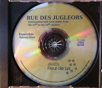 CD Ensemble Anonymus: Rue Des Jugleors - Jongleurs, Ménestrels Et Goliards De Paris