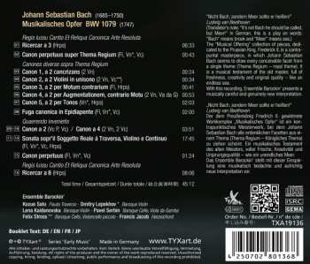 CD Ensemble Barockin': Johann Sebastian Bach: Musikalisches Opfer  BWV 1079
