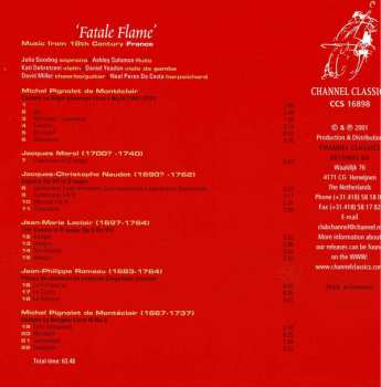 CD Ensemble Florilegium: ‘Fatale Flame’ Music From 18th Century France