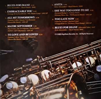 CD Eric Alexander: A New Beginning - Alto Saxophone with Strings