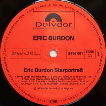2LP/Box Set Eric Burdon: Starportrait