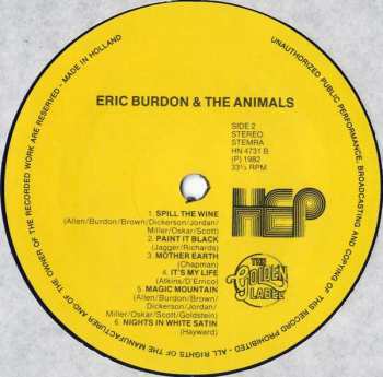 LP Eric Burdon & The Animals: Eric Burdon & The Animals
