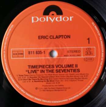 LP Eric Clapton: Timepieces Vol. II - 'Live' In The Seventies