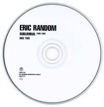 2CD Eric Random: Subliminal 1980-1982