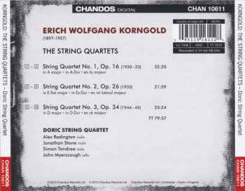 CD Erich Wolfgang Korngold: The String Quartets