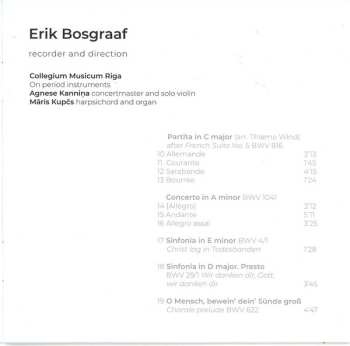 CD Johann Sebastian Bach: Concertos for Recorder, Vol. 2