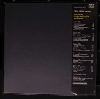 3LP/Box Set Erik Satie: Sämtliche Klavierwerke (Für Soloklavier)