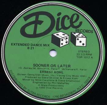 LP Ernest Kohl: Sooner Or Later (Extended Dance Mix)