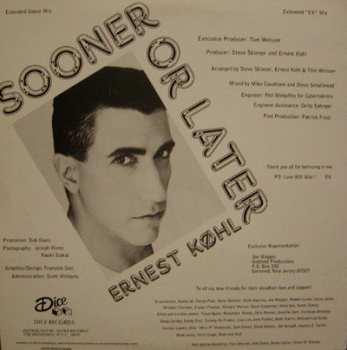 LP Ernest Kohl: Sooner Or Later (Extended Dance Mix)