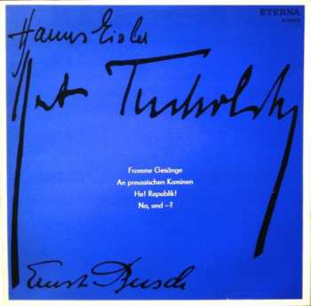 LP Hanns Eisler: Ernst Busch Singt Kurt Tucholsky / Hanns Eisler