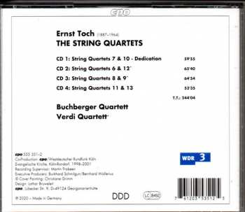 4CD Ernst Toch: Eight String Quartets