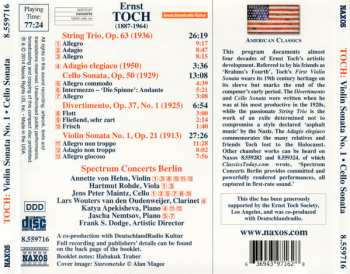 CD Spectrum Concerts Berlin: Violin Sonata No. 1 • Cello Sonata