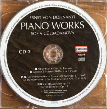 2CD Ernst von Dohnányi: Piano Works