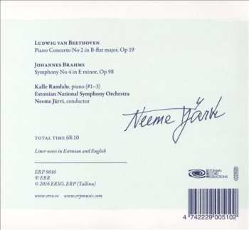 CD Estonian National Symphony Orchestra: Beethoven ; Brahms