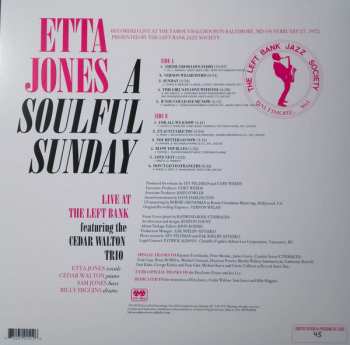 LP Etta Jones: A Soulful Sunday: Live At The Left Bank Featuring The Cedar Walton Trio LTD | NUM