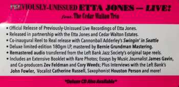 LP Etta Jones: A Soulful Sunday: Live At The Left Bank Featuring The Cedar Walton Trio LTD | NUM