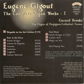 CD Eugène Gigout: Eugène Gigout - The Complete Organ Works - I