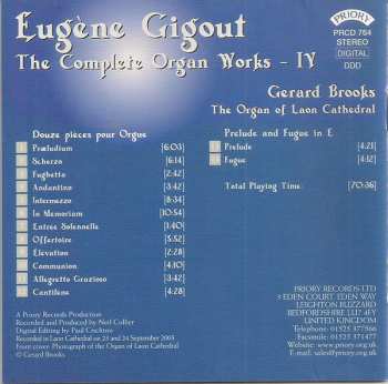 CD Eugène Gigout: Eugène Gigout - The Complete Organ Works - IV