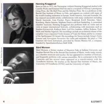 CD Henning Kraggerud: String Trio, "Le Chimay" / Sonata For 2 Violins / Cello Sonata