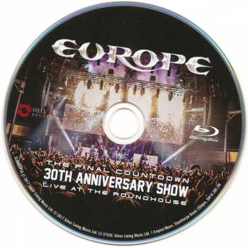 2CD/Blu-ray Europe: The Final Countdown 30th Anniversary Show - Live At The Roundhouse