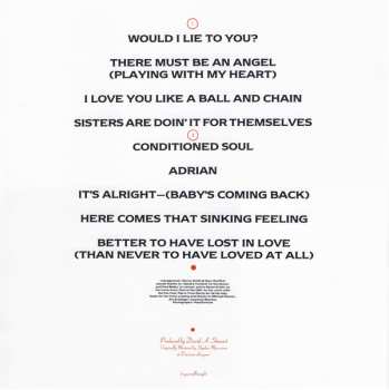 LP Eurythmics: Be Yourself Tonight