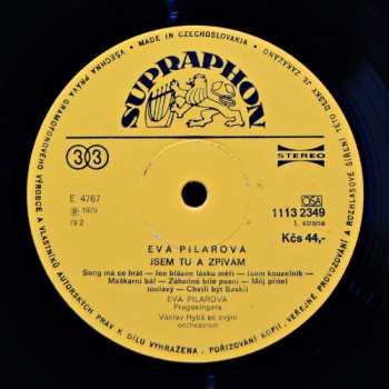 LP Eva Pilarová: Jsem Tu A Zpívám