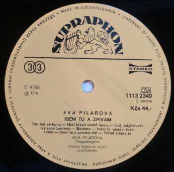 LP Eva Pilarová: Jsem Tu A Zpívám