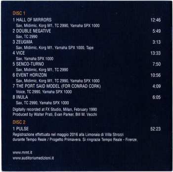 2CD Evan Parker: Hall Of Mirrors / Pulse
