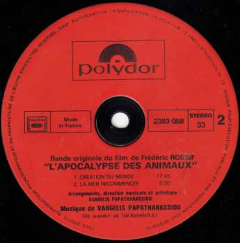 LP Evangelos Papathanassiou: L'Apocalypse Des Animaux