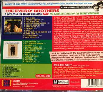 CD Everly Brothers: A Date With The Everly Brothers + The Fabulous Style Of The Everly Brothers