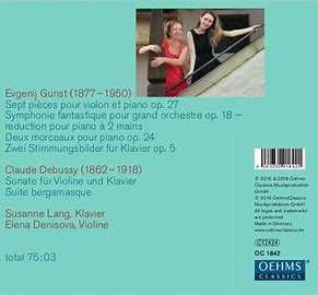 CD Claude Debussy: Evgenij Gunst ; Claude Debussy