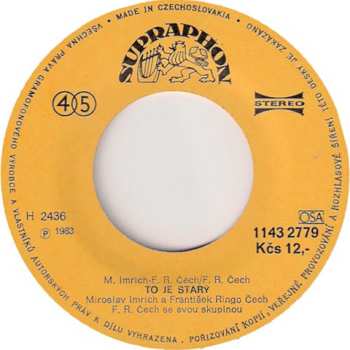 SP František Ringo Čech: Dobrý Den (To Be Superman) • To Je Starý
