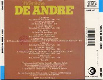 CD Fabrizio De André: Rimini
