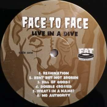 LP Face To Face: Live In A Dive