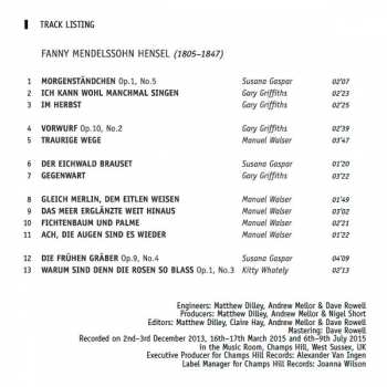 CD Fanny Mendelssohn Hensel: Fanny Hensel, 'The Other Mendelssohn'