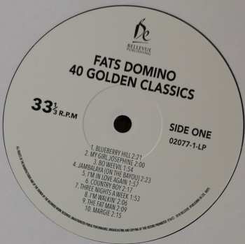 2LP Fats Domino: 40 Golden Classics
