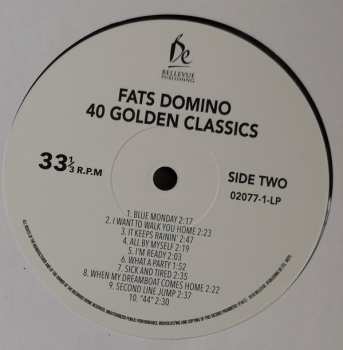 2LP Fats Domino: 40 Golden Classics