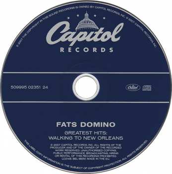CD Fats Domino: Greatest Hits: Walking To New Orleans