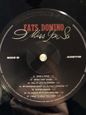 LP Fats Domino: I Miss You So LTD