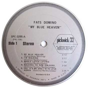 LP Fats Domino: My Blue Heaven