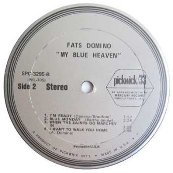 LP Fats Domino: My Blue Heaven
