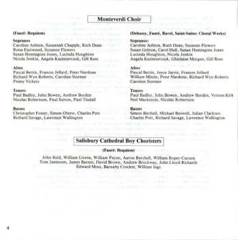 CD John Eliot Gardiner: Faure: Requiem / Debussy: Trois Chansons De Charle