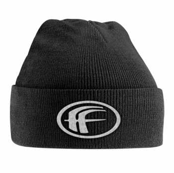 Merch Fear Factory: Čapica White Logo Fear Factory Vyšívaná